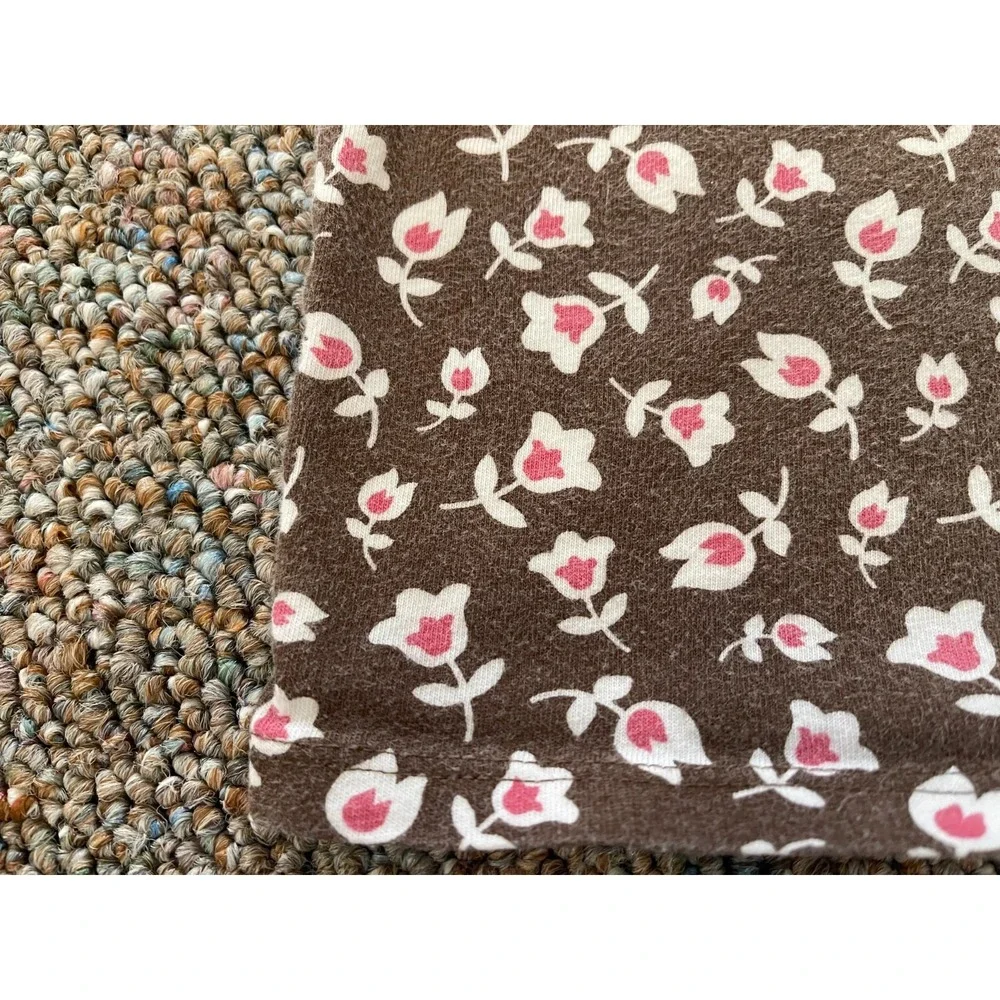 Old Navy Girls Brown Flower T-Shirt 6-12M